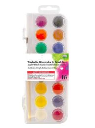 144 Bulk 16-Count Watercolor With Brush