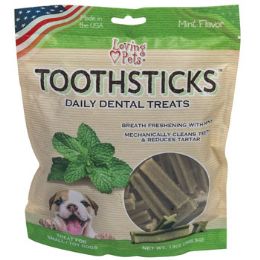 24 Bulk Dog Treat Dental Toothsticksmint Flavor 13 Ozfor Small Dogs Made In Usa