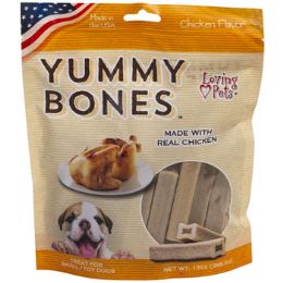 24 Bulk Dog Treats Yummy Bones Chicken13 Oz For Small Dogsmade In Usa