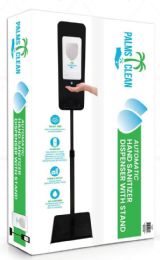 Bulk Free Standing Hand Sanitizer Dispenser - Non-Touch - Refillable - Automatic - Fits 100 ml / 33.8 Oz of Liquid - Uses 4 C Batteries Not Included - Adjustable base - Palms Clean