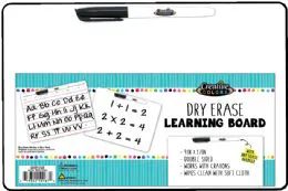 48 Bulk Dry Erase Lap Board - 9 X 12 Inch - 1 Dry Erase Marker - Double Sided - Blank and Primary Lines