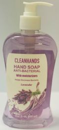 20 Bulk Clean Hands - 16.9oz  Antibacterial Liquid Hand Soap - Lavender