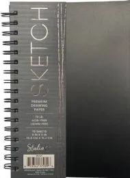 12 Bulk Sketch Book - 6 X 9 Inches - 75 Sheets - Premium 75 lb. Paper - Acid + Lignin Free - Studio C