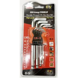 60 Bulk Durable Wrench 9pc Hex Key Set