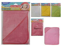 96 Bulk Baby Hooded Towel