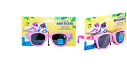36 Bulk Kids Sunglasses Pink Baby Shark