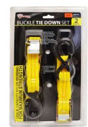 12 Bulk Buckle Tie Downs 2 Piece