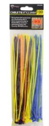 24 Bulk Cable Ties Colorful 100 Piece 8 Inch