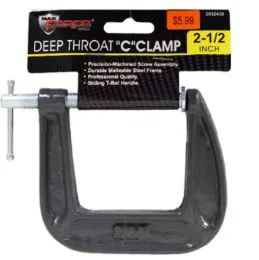 24 Bulk Deep Throat C Clamp 2.5 Inch