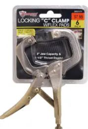 18 Bulk Locking C Clamp With Flex Pads 6 Inch