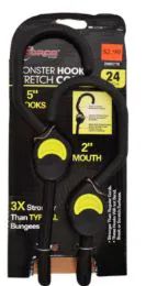 48 Bulk Monster Hook Bungee Cord 24 Inch