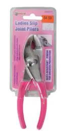 24 Bulk Pink Slip Joint Pliers 6 Inch
