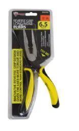24 Bulk Reverse Grip Long Nose Pliers 6.5 Inch