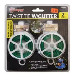 60 Bulk Twist Tie With Cutter 2 Piece