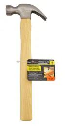 24 Bulk Wood Handle Claw Hammer 8 Ounce