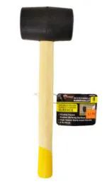 36 Bulk Wood Handle Rubber Mallet 8 Ounce
