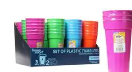 48 Bulk Plastic Tumblers
