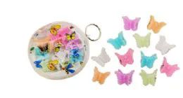 96 Bulk Mini Butterfly Hair Clip 12 Count