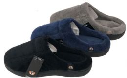 36 Bulk Boy's Suede Clog Slippers W/ Soft Footbed