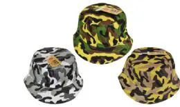 24 Bulk Camo Bucket Hat