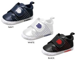 18 Bulk Infant Boy's Sneakers W/ Decorative Stitch Details
