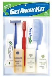 12 Bulk Unisex Value Travel Hygiene Convenience Kits - 8 Pc. In Resealable Zip Lock Bag