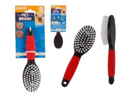 96 Bulk Nylon Pet Brush With Soft Grip Handle