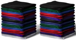 24 Bulk Gildan Fleece Lightweight Blankets 50" X 60'' Inches