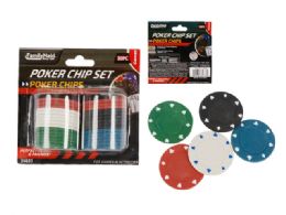 72 Bulk 30 Piece Poker Chips Set