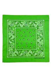 60 Bulk Knocker Classic Cotton Bandana/d.green