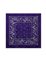60 Bulk Knocker Classic Cotton Bandana/d.purple