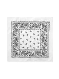 60 Bulk Knocker Classic Cotton Bandana/white