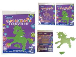 144 Bulk GloW-IN-Dark Sticker 3 Assortment