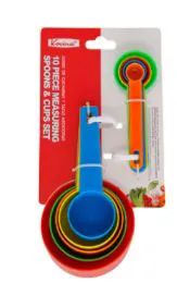 24 Bulk 10 Piece Measuring Spoons And Cups Set
