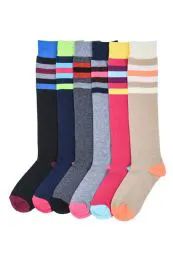 144 Bulk Mamia Women's Knee High Socks 9-11