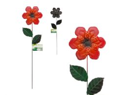 72 Bulk Garden Metal Stakes With Leaves