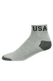 120 Bulk Mens Power Club Quarter Sports Socks 9-11