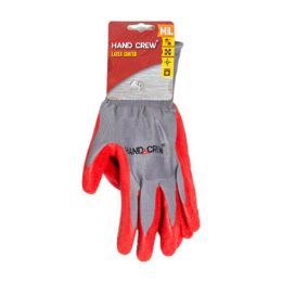 12 Bulk Gloves Latex Coated M/l Handcrew Carded