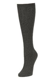 480 Bulk Women's Chevron Texture Knee High 9-11