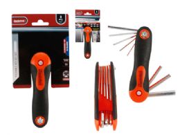 96 Bulk 8 Piece Folding Hex Key Set