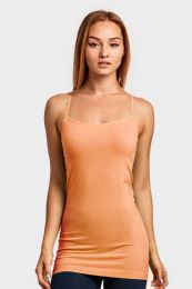 72 Bulk Sofra Ladies 21 Camisole Peach