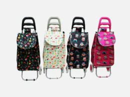 10 Bulk Satin Shopping Trolley Bag With Wheel