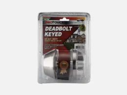 12 Bulk S.nickel Deadbolt Keyed Outside W/key