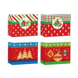 96 Bulk Christmas Wide Gift Bag