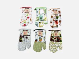 72 Bulk 12in Printed Oven Mitt