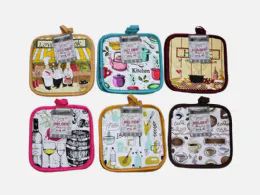72 Bulk 2pk Printed Potholder Set