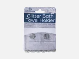 24 Bulk Glitter Sponge Holder Clear