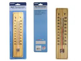 96 Bulk Jumbo Wood Wall Thermometer