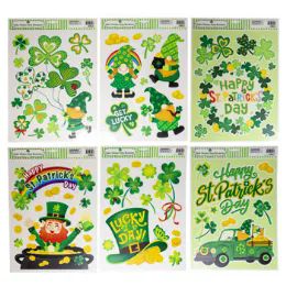 48 Bulk Window Cling St.pat 6ast 4c Prints St Pat Hdr