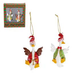 60 Bulk Duck Angel Ornament S/2